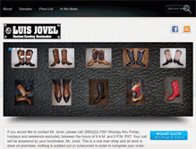 Tablet Screenshot of luisjovelboots.com